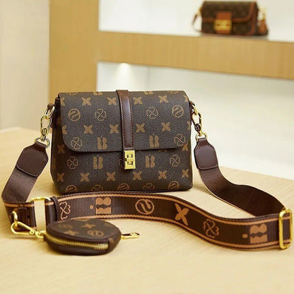 Bag Business Small Women's Bag 2-IN-1 Wide Shoulder Bag Crossbody Bag