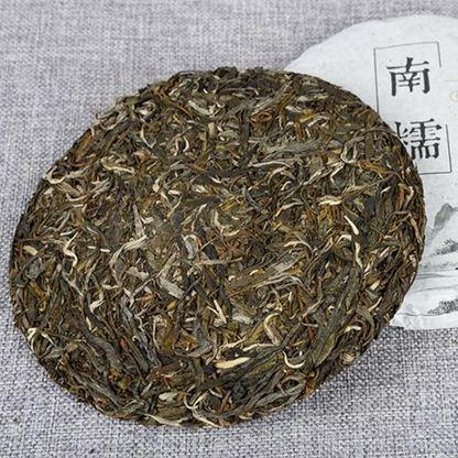 357g Old Puerh Raw Tea Cake Yunnan Pu'er Shengcha Nannuo Spring Pu-erh Green Tea