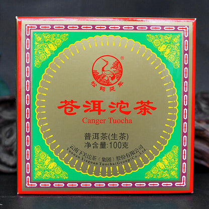 100g * CANGER TuoCha Yunnan Xiaguan Raw Pu'er Tea Puer Pu Erh In Nice Box