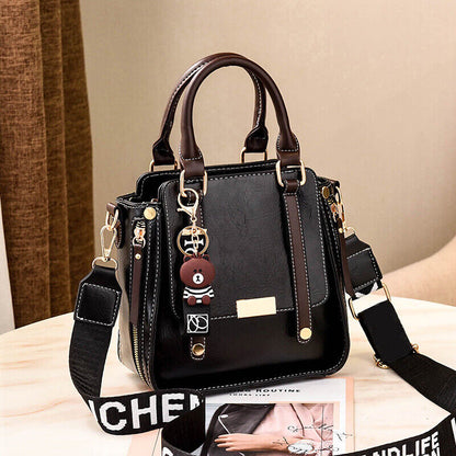 Ladies PU Leather Bag Purse Shoulder Handbags Tote Messenger Satchel Cross Body