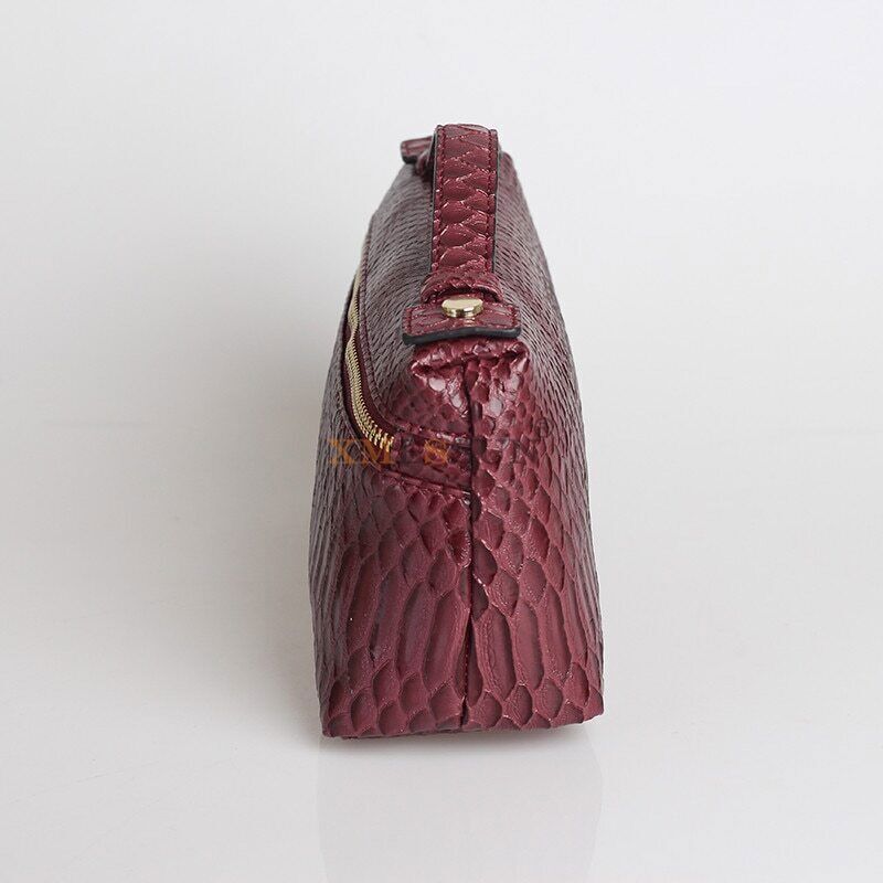 Pattern PU Leather Clutch Bag Women Trendy Make Up Handbag Purse Bag