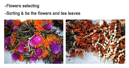 Spring Flavored White Tea Jasmine Lily Blossom Tea Blooming Flower Tea 20pcs