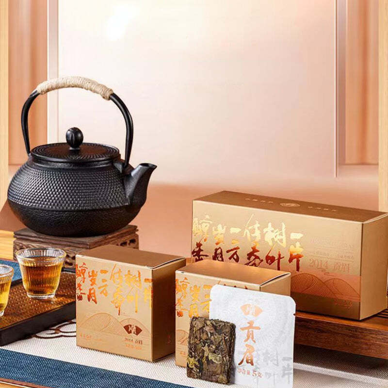 100g Gongmei White Tea Brick Premium Fuding White Tea Portable Gift Tea Package