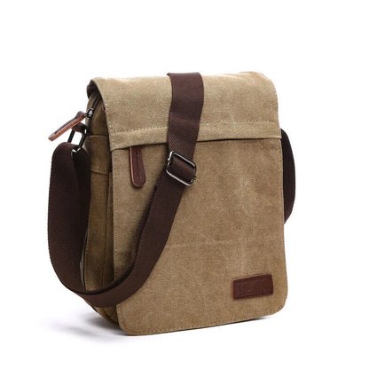 Solid vintage Canvas Messenger Satchel Bags Shoulder Bag Men