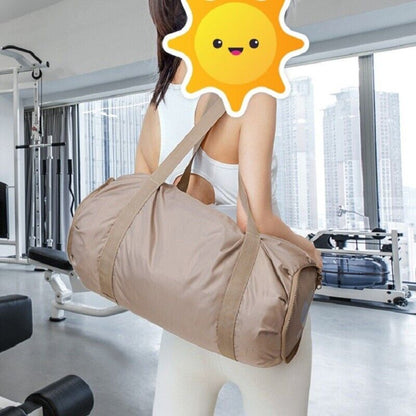 Foldable Gym Bag Multifunction Dry Wet Pocket Sports Fitness Yoga Travel Handbag