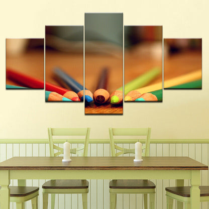 5 P HD Print Wall Art Painting Several Colors Pencil Poster Picture No Framed