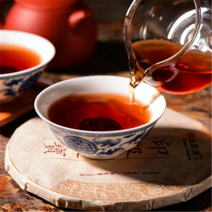 Black Tea Yunnan Green Tea Healthy Puer Cooked Tea 100g Palace Small Brick Puer-