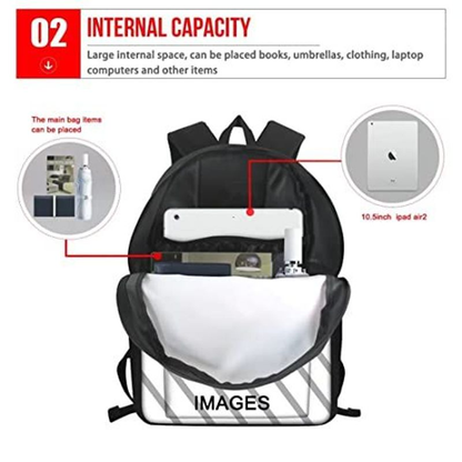Allcute Kids Backpack with Lunch Bag for Boys Girls Large, Solar Planet