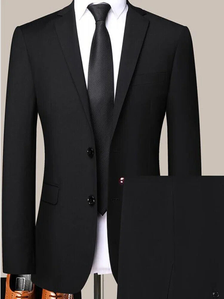 Men's Suit Business Office Worker Dress Wedding Banquet Suit Dress Two-piece