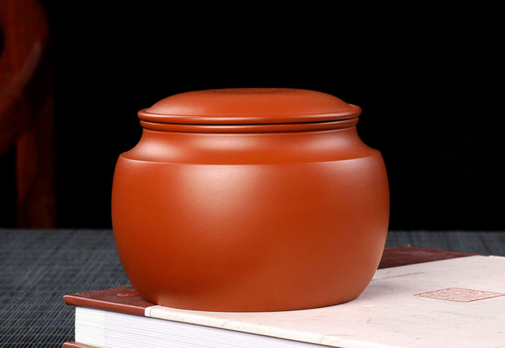 100g chinese Yixing Zisha tea container Zhu Clay Tea Storage Box