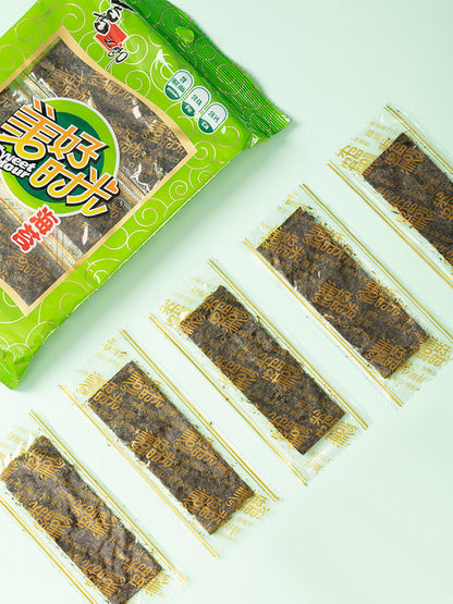 美好时光经典原味海苔袋装4.5g*1袋(每袋6小包) 儿童休闲小零食寿司拌饭即食海味紫菜 Mei Hao Shi Guang Original Seaweed