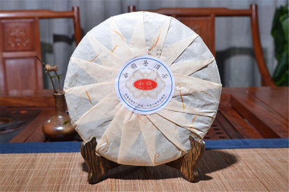 357g Qiao Mu Jin Zhen * Yunnan Puerh Golden Bud Pu-erh Tea Cake Ripe Puer Shu