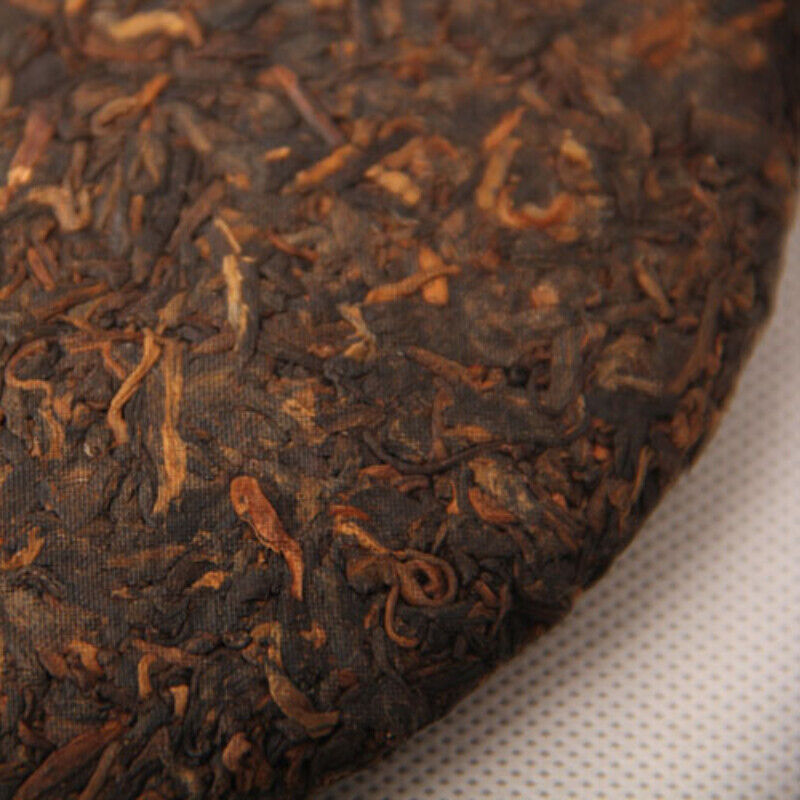 Qi Zi Pu-erh Black Tea Cake 357g Early Spring Pu'er Ripe Tea Chinese Tea Menghai