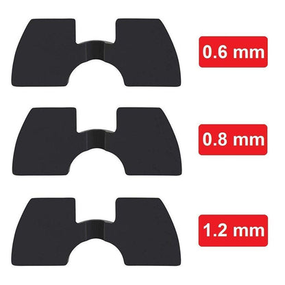 Replacement 3pcs/set Electric Scooter Shock Damp Vibration Pad 0.6/0.8/1.2mm Kit