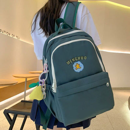 Lady Student Bag Cool Female College Book Backpack Women Nylon School Bag