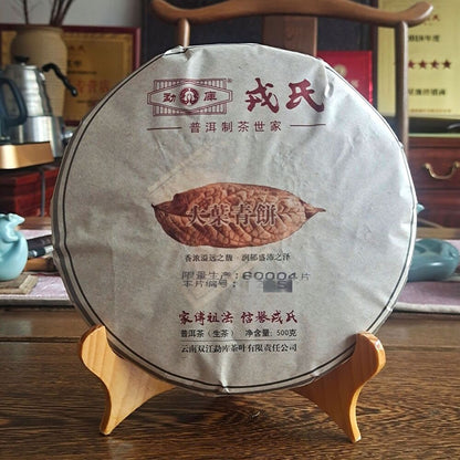 2014 Mengku Rongshi Big Leaf Green Puerh Tea "Da Ye Qing Bing" Raw Puer Tea 500g