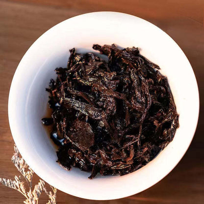 357g Menghai Puerh Ripe Tea Cake Yunnan Aged Pu-erh Cooked Tea Chinese Black Tea