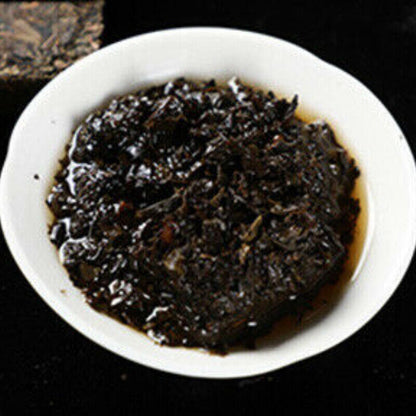 HE ZHUANG CHA China Anhua Baishaxi Instant Dark Tea Brick Tea Shortcut 450g-