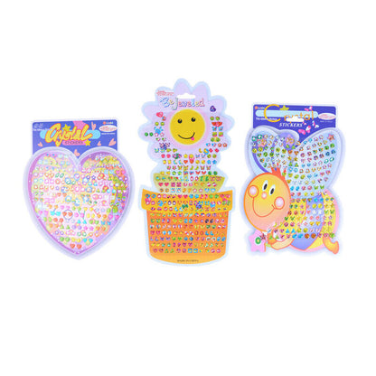 Kid Crystal Stick Earring Sticker Toy Body Bag Party Jewellery Christmas Gift;
