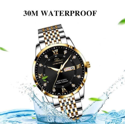 Men's Watch Wrist Watches New Waterproof Man Luxury Stainless Steel Luminous Day