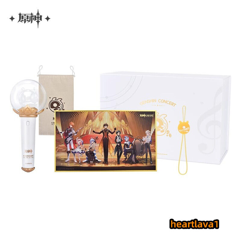 Official Genshin Impact Concert 2023 Atmosphere Light Stick Card Pendant Box Set