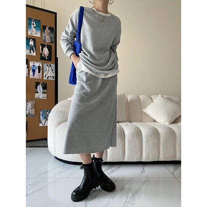 Sweater Dress Suit Fashion Ladies Suit 2023 Spring and Autumn New Style