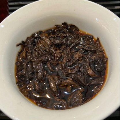 250g LaoBanZhang Pu'er Ripe Tea Brick Yunnan Puerh Tea Cooked Pu-erh Tea Benefit
