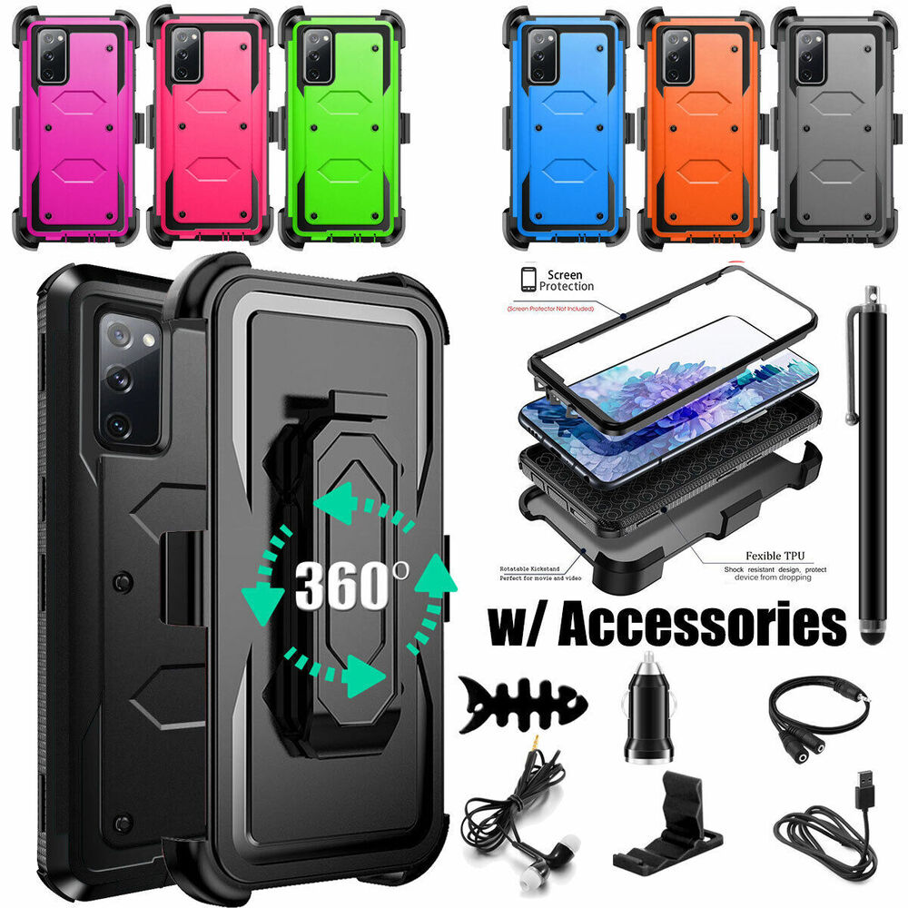 For Samsung Galaxy S20 FE/ 5G Case Shockproof Phone Cover Belt Clip w/ Accessory