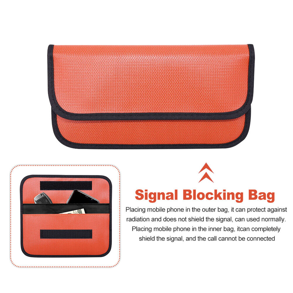 Privacy Protection Signal Blocking Bag For Car Key Wallet Cell Phone Storage