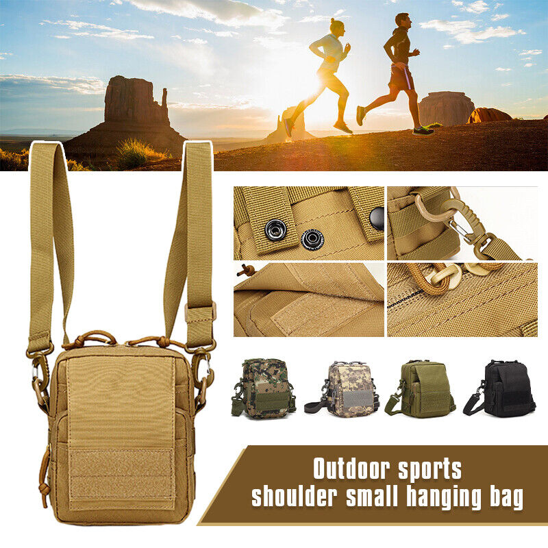 Sports Shoulder Small Bag Men's Military Backpack Outing Crossbody Bag Outdoor
