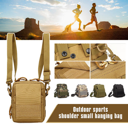 Sports Shoulder Small Bag Men's Military Backpack Outing Crossbody Bag Outdoor