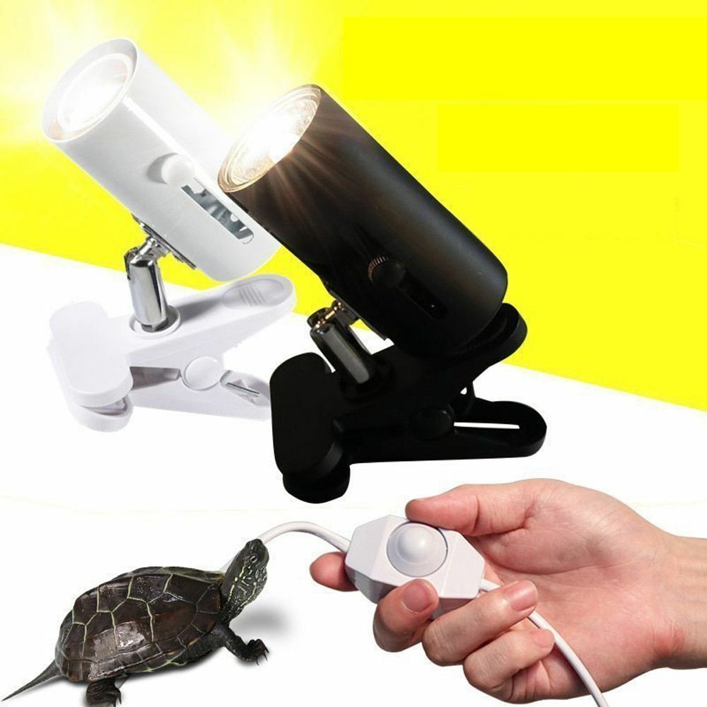 Reptile Lamp UVA UVB 3.0 Clip-on Ceramic Light Holder Turtle Basking UV Heating