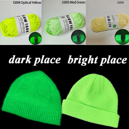 Hat Wool Yarn Functional Yarn Knitting Material Scarf Accessories Luminous DIY