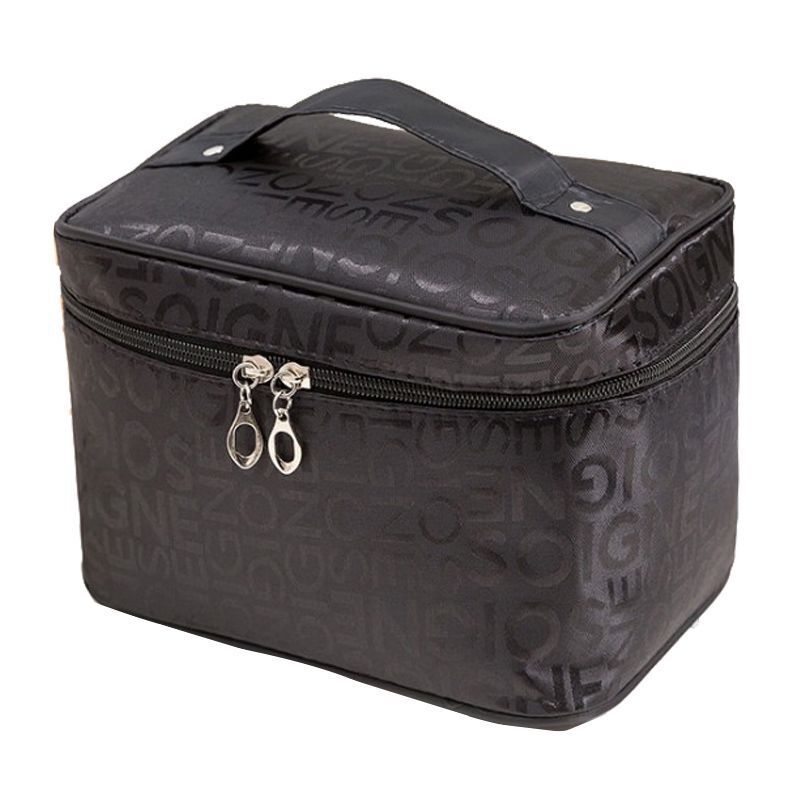 Cosmetic Bag Letter Big Travel Toiletry Bag Zipper Makeup Purse 19*17*25.5CM 1PC