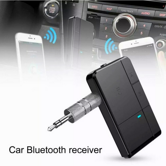 Bluetooth 5.0 Transmisor Receptor 2 en1 Adaptador de audio 3.5mm Aux Car 10Horas