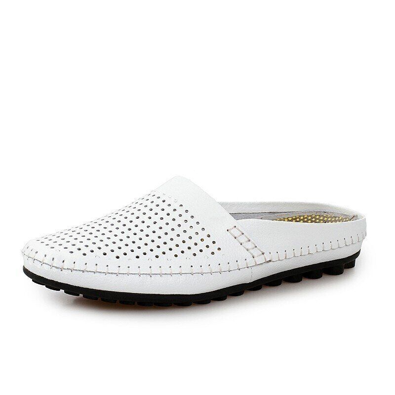 Men Sneakers Genuine Leather Loafers Mens Shoes Slippers Men Shoes