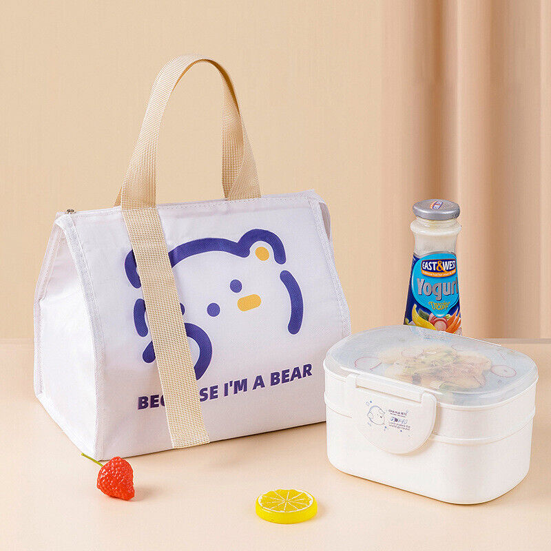 Portable Thermal Lunch Box Bags Food Storage Handbags Travel Picnic Po-ca