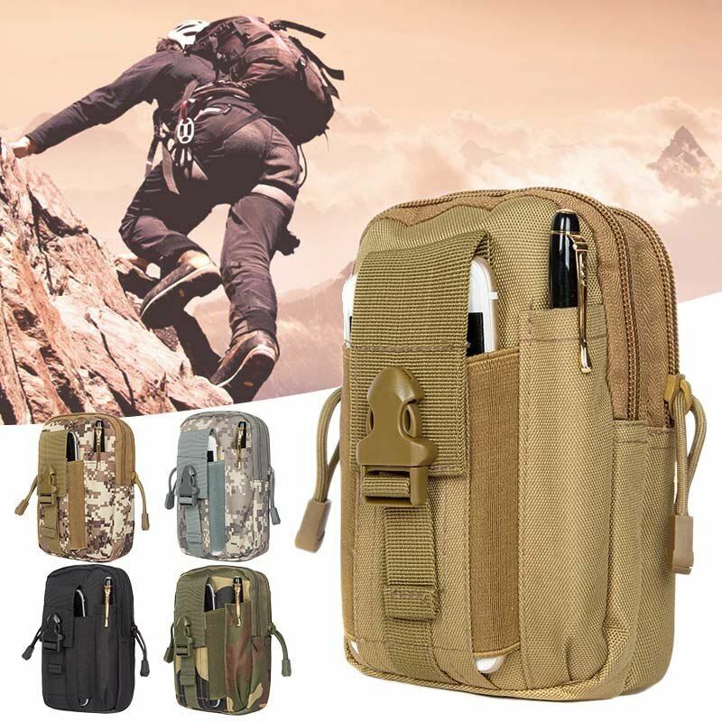 Waist Pack Bag Pouch Waterproof Nylon Mobile Phone Wallet Travel Kit Durable