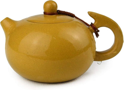 Teapot 8oz Chinese Gongfu Tea Xishi Pots Natural Zisha Clay Classic Yellow