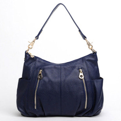 100% Genuine Leather Women's Classic Handbag Crossbody Shoulder Bag Satchel Tote