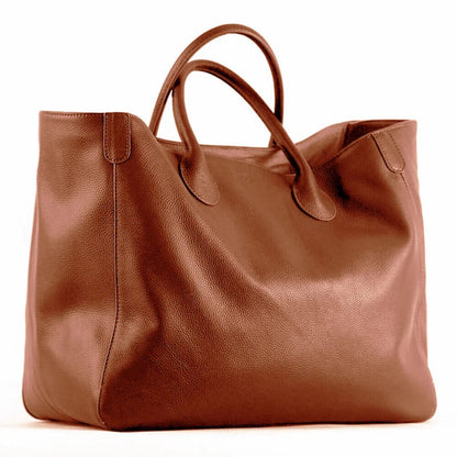 41cm Big Women Tote Bag 100% Top Cow Hide Leather Handbag Lady Travel Bag