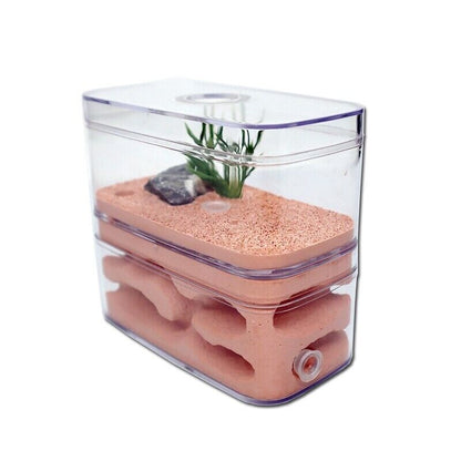 Ant Farm PC Shell+Gypsu Nesting Plaster Insects Box Pet Anthill Castle 12x6x10cm