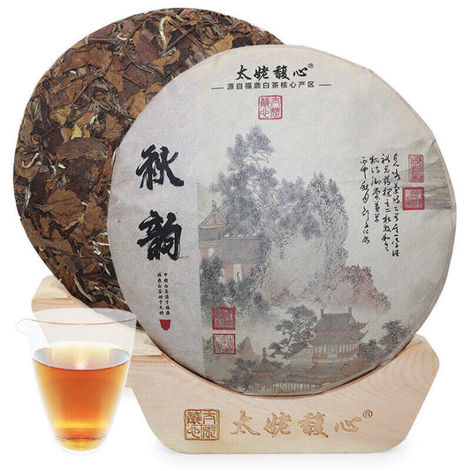 350G Fuding White Tea Cake Shoumei Old White Tea Cake Alpine Taimushan Vein Tea