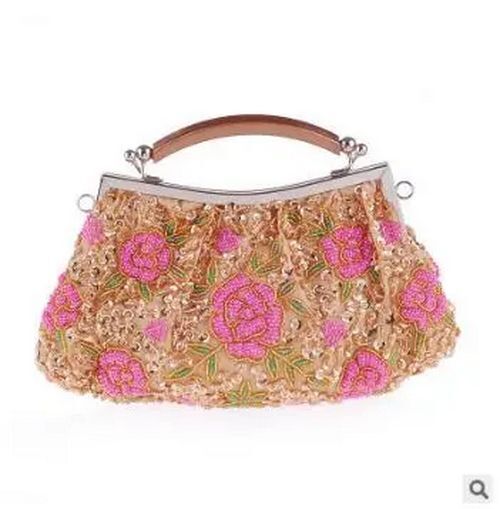 Women Clutch Bags Beads Evening Bag Day Clutches Party Bag Lady Vintage Purse