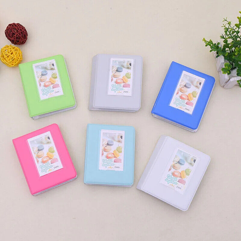Photo Album 64 Pockets Candy Color Polaroid Mini Photocards Image Holder Storage