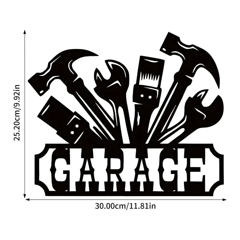 Garage Metal Wall Decor, Unique Garage Sign Wall Decor Plaque Art