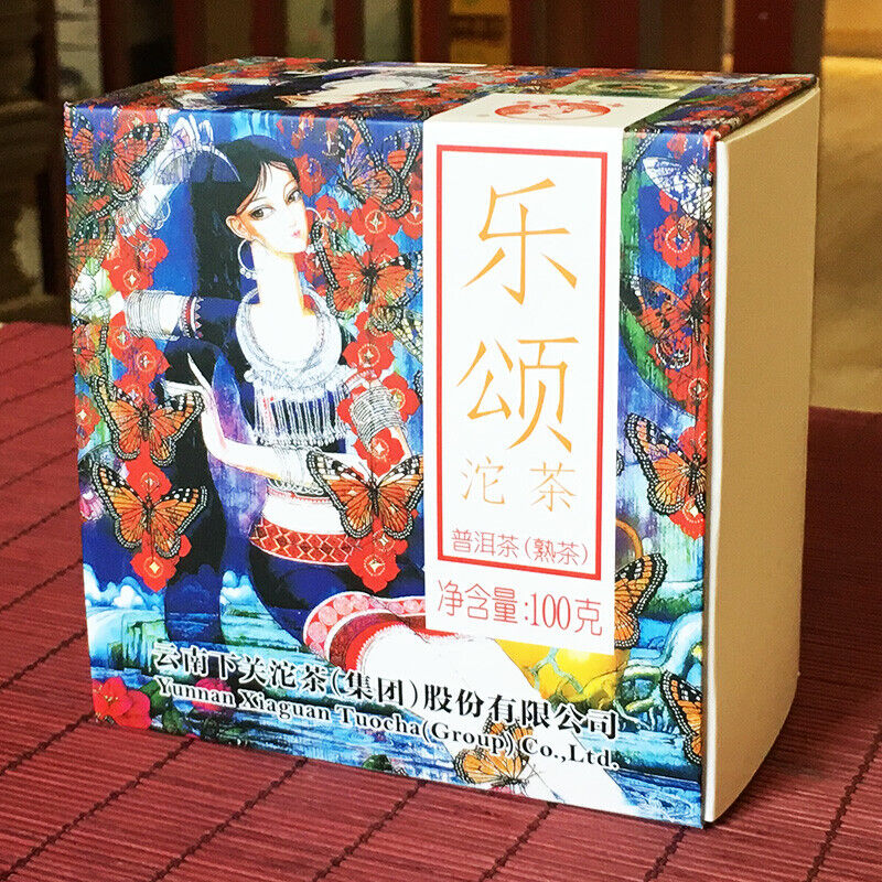Le Song * 2016 XiaGuan Tuocha Boxed Bowl 100g Yunnan Puer Ripe Tea Shu Puerh