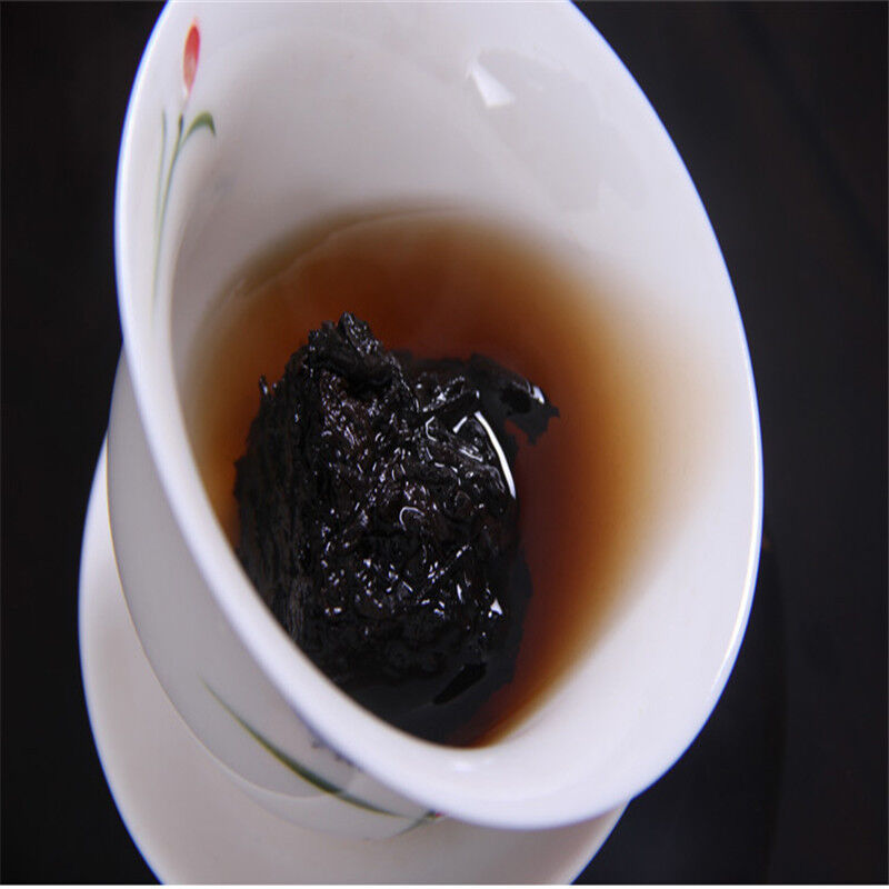 100g Yunnan Small Brick Ripe Puerh Tea Healthy Drink Compressed Pu'er Black Tea