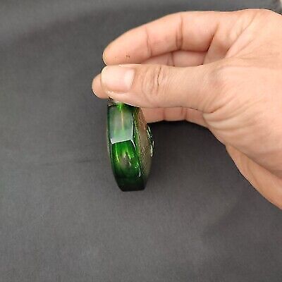 vintage peking glass snuff bottle clean beauty glazed carved spider rare gift