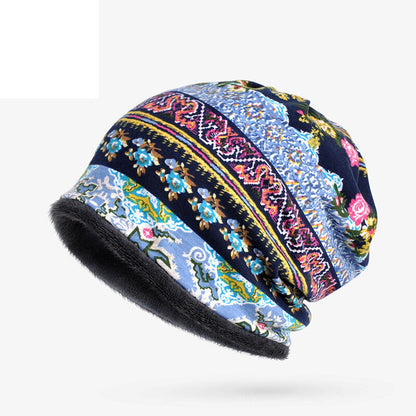Womens Dual-purpose Boho Scarf Hat Baggy Slouchy Beanie Hat Headwear Chemo Cap